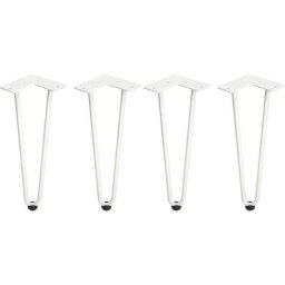 Jeu de pieds Hairpin de 2 barres par table