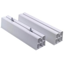 Eid Distribution - paire de support de sol - 450 mm - 200 kg - pvc as450p - Ivoire