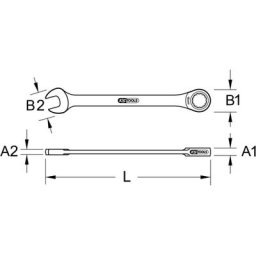 Clés mixtes droites à cliquet GEARplus® 11/16