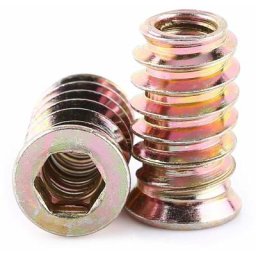 Prénfle - crous d'insertion filetés de 20 pièces, inserts en bois filetés d'entraînement hexagonaux
