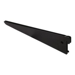 Console double au pas de 50 - Décor : Noir mat - Longueur : 370 mm - ral : 9005 - element system
