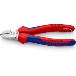 Pince coupante de côté Knipex 160mm - Gainage bi-matière - Chromée - Œillet antichute - ( Prix pour