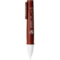 Détecteur de tension sans contact Testboy 113 cat iii 1000 v led, Acoustique
