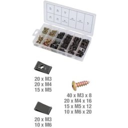 Assortiment de vis et d'écrous cage, 170 pcs - 970.0530 - Kstools