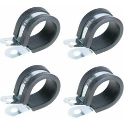Cyclingcolors - 4x colliers de serrage métallique avec insert caoutchouc diamètre 20mm fixation