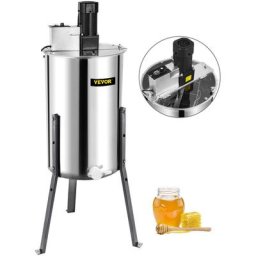 VEVOR Extracteur électrique De Miel Acier Inoxydable Deux Cadres, Séparateur Miel