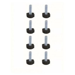Cyclingcolors - 8x Vérin vis filetage M8 x 30mm réglage meuble avec molette en plastique Pied Table