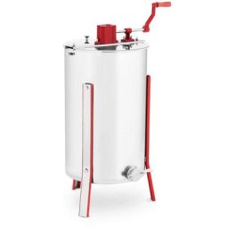 Wiesenfield - Extracteur de Miel Manuel 3 Cadres Centrifugeuse Inox Avec Robinet Apiculture - Noir