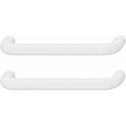 Cyclingcolors - 2x poignée de meuble delrin 10mm entraxe 96mm porte cuisine salle de bain, blanc