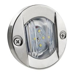 Acier inoxydable 304 rond 12VC lumière blanche froide led feux de poupe pour bateaux de plaisance