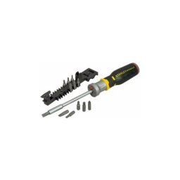 Tournevis porte-embouts a cliquet BIG avec LED + 12 embouts - STANLEY