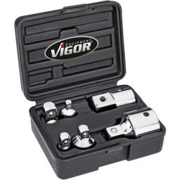 Set d'adaptateurs de douille Vigor V1293 Propulseur 1/4' (6.3 mm), 3/8' (10 mm), 1/2' (12.5 mm),