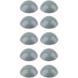 Cyclingcolors - 10x Cache vis lèvre d'étanchéité Ø18mm tête cylindrique bombée zebra pias tôle gris