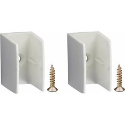 2x Clip bloqueur de manivelle volet Roulant Blanc Support Guide Manette Plastique 15mm - 18mm
