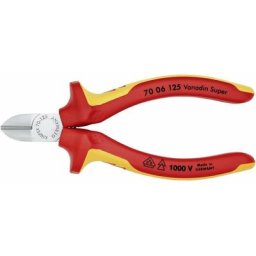 Knipex - Pince coupante diagonale avec facette 70 06 125 125 mm 1 pc(s)