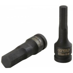 Douilles mâle tournevis à chocs 6 pans 1/2, longues 14 mm