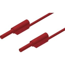 Cordon de mesure de sécurité Sks Hirschmann mvl s 100/1 Au [Banane mâle 2 mm - Banane mâle 2 mm]