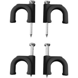 Lapafil - Agrafe serre-câble noire pour tuyau tubulaire 2x1 n° 6 (boîte 100 u.)