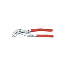 Pince multiprise à crémaillère Cobra®, tête chromée, poignées à gaines en plastique antidérapantes,