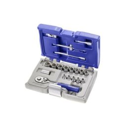 Jeu de douilles 19 pièces métrique 1/4 dans le lecteur - Britool