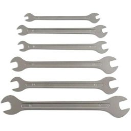 Laser Tools - jeu de 6 cles a fourches ultra minces extra plates