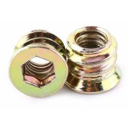 Pack de 20 pièces M6/M8/M10 Écrou hexagonal fileté en alliage de zinc, Écrous d'Insert en alliage
