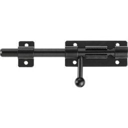 Serrure de porte de sécurité à pêne coulissant robuste avec trou pour cadenas, acier inoxydable 304