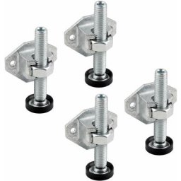 Cyclingcolors - 4x Kit ferrure d'assemblage support pied Base Table Chaise Meuble Etagère Fixation,