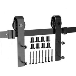 Wyctin - Hofuton 300cm Quincaillerie Kit de Rail pour Porte Coulissante - Ensemble kit pour Porte