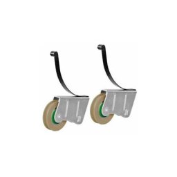 Jeu sevroll de chariots inférieurs de porte coulissante panneau de verre Guide Coulisse Fixation