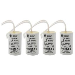 Store Menuiserie - Lot de 4 condensateurs ducati 6 uF à câbles