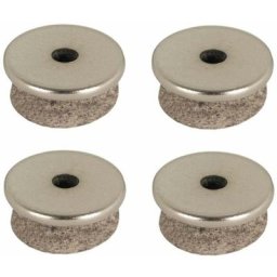 Cyclingcolors - 4x patin feutre 28mm rond acier chromé à visser pied table chaise meuble protection