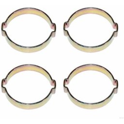 4x Collier de serrage double à 2 oreilles Tuyaux Câbles à sertir Fixation, 22 - 25mm