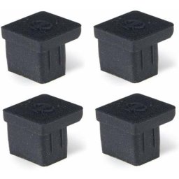 Cyclingcolors - 4x cache poussière universel port usb et RJ45 silicone noir 10,5mm ordinateur pc