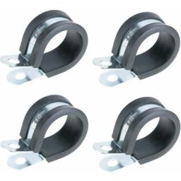 Cyclingcolors - 4x colliers de serrage métallique avec insert caoutchouc diamètre 12mm fixation