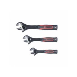 Jeu de clés à molette ks tools - à manche bi-matière - 3 pcs - 577.0199