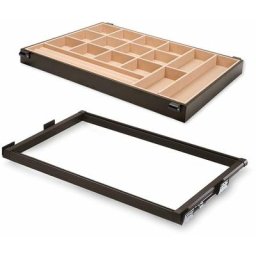 Kit tiroir organisateur et cadre coulissant, réglable, module de 900 mm, Acier et aluminium,