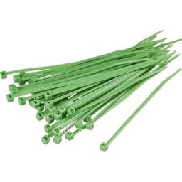 Tru Components - Serre-câble 100 mm x 2.50 mm vert TC-CV100203 1593683 crantage intérieur 100 pc(s)