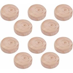 10x cache vis bois épicéa tête plate bouchon capuchon trou disque meubletable chaise lit, épaisseur