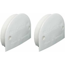 2x Chariot pour portes coulissantes linéaires à enfoncer Ø35mm avec axe renforcé et galet convexe