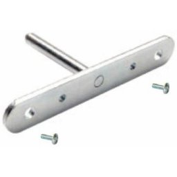 Support à tige en acier pour mur béton conçu pour solidifier les supports de tablettes Triade à