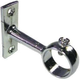 Duval - Support pour tube de penderie rond chromé Ø25mm 52-0929-1256