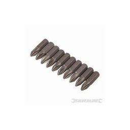 10 embouts Phillips chrome-vanadium, PH2, PH2