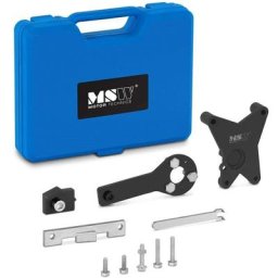 MSW - Kit Calage Distribution Outils Réglage Moteur Fiat 1.2 8V & 1.4 16V 10 Pièces - Rouge