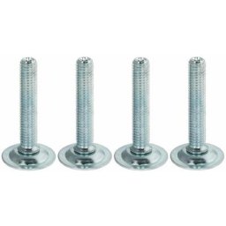 4x Vis de pied meuble vérin orientable Acier Table Chaise Poussoir Cuisine Salle de bain Salon