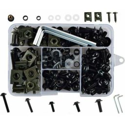 177 Pièces/Ensemble Kit Boulons Et écrous De Carénage De Moto CNC en Aluminium Pare-Brise Carénage