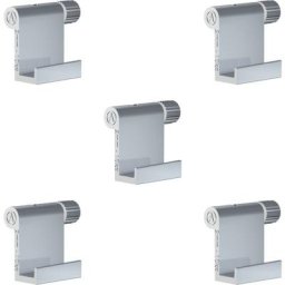Pack 5 crochets tableau réglables à vis aluminium 10 kg 2 mm - Accessoire Cimaise Artiteq