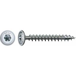 SPAX HI.FORCE, 6 x 60 mm, 200 pièces, filetage complet, tête plate, T-STAR plus T30, 4CUT, WIROX