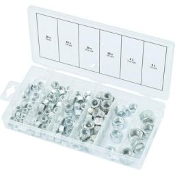Ks tools Assortiment d'écrous autoblocants unf, 100 pcs