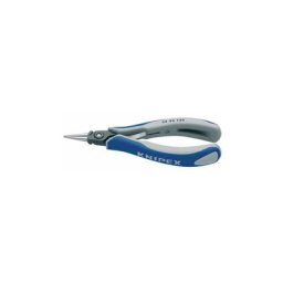 Pince plate électronique de précision longueur totale 135 mm mâchoires rondes pl 3432130